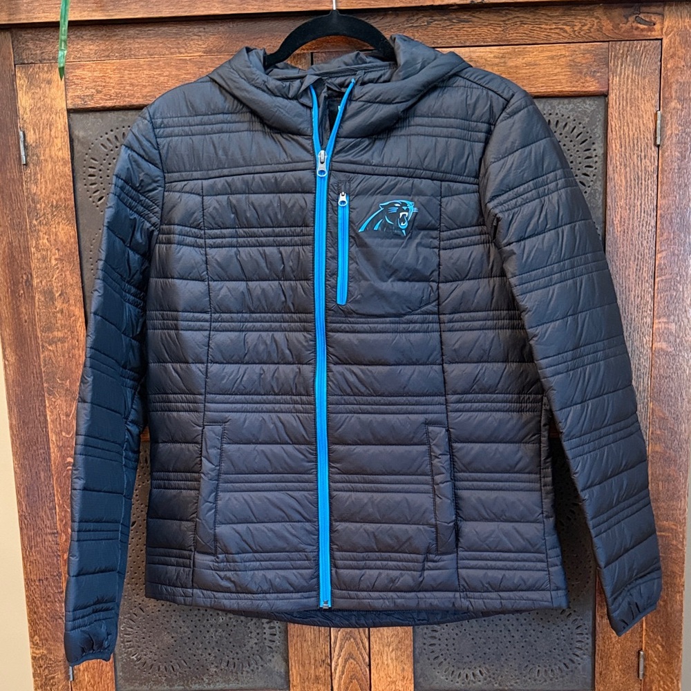 Women's Carolina Panthers Hooded Puffer Jacket